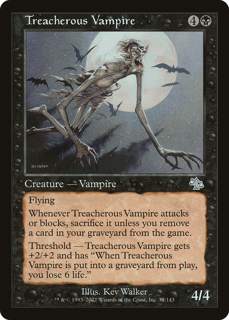 Image of Treacherous Vampire (JUD-075) - Judgment Foil