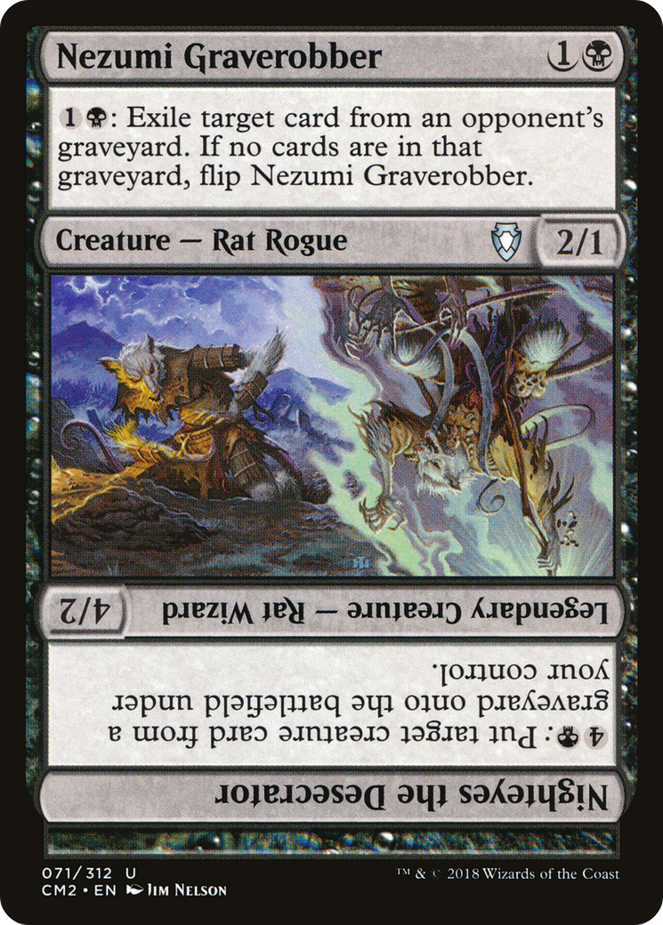 Image of Nezumi Graverobber // Nighteyes the Desecrator (CM2-071) - Commander Anthology Volume II