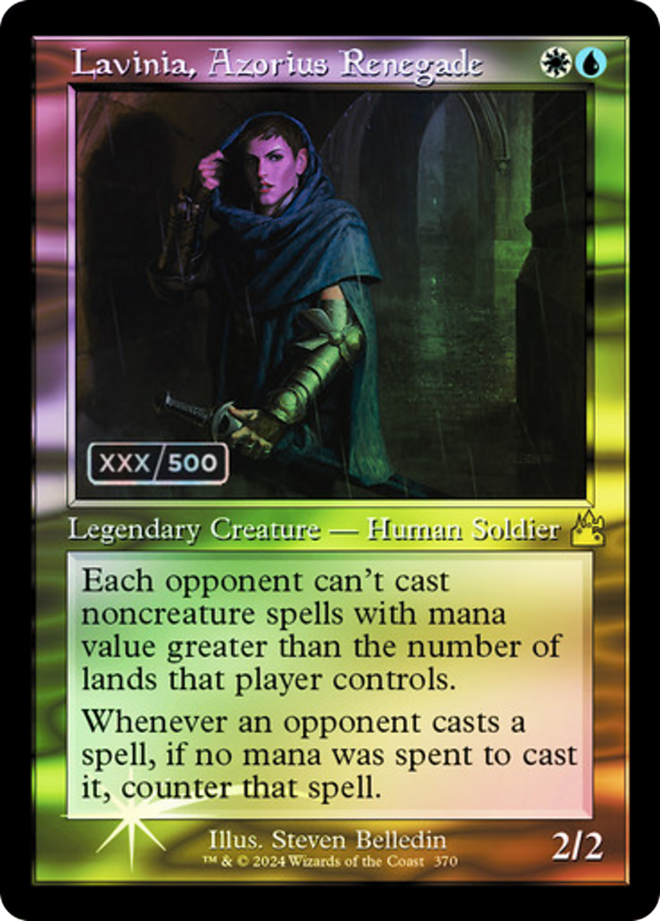 Image of Lavinia, Azorius Renegade (Retro Frame) (Serial Numbered) (RVR-370) - Ravnica Remastered Foil