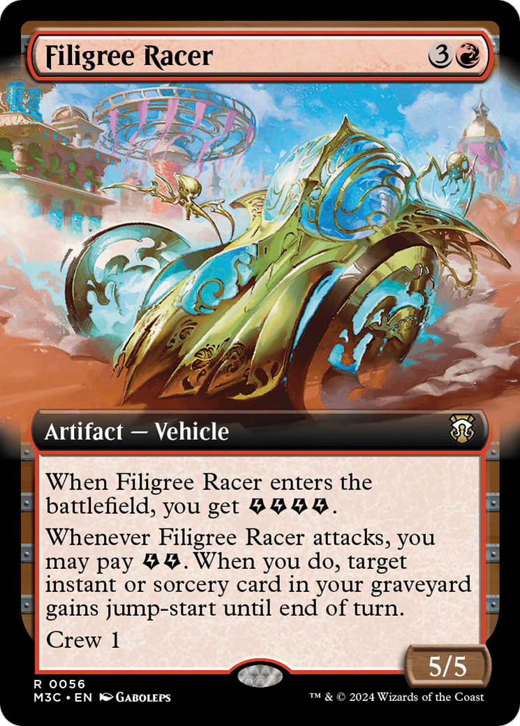 Image of Filigree Racer (Extended Art) (M3C-056) - Modern Horizons 3 Commander: (Extended Art)