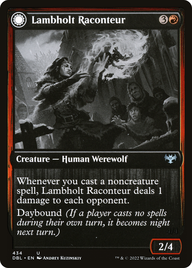 Image of Lambholt Raconteur (DBL-434) - Innistrad: Double Feature: (Double Faced Transform)