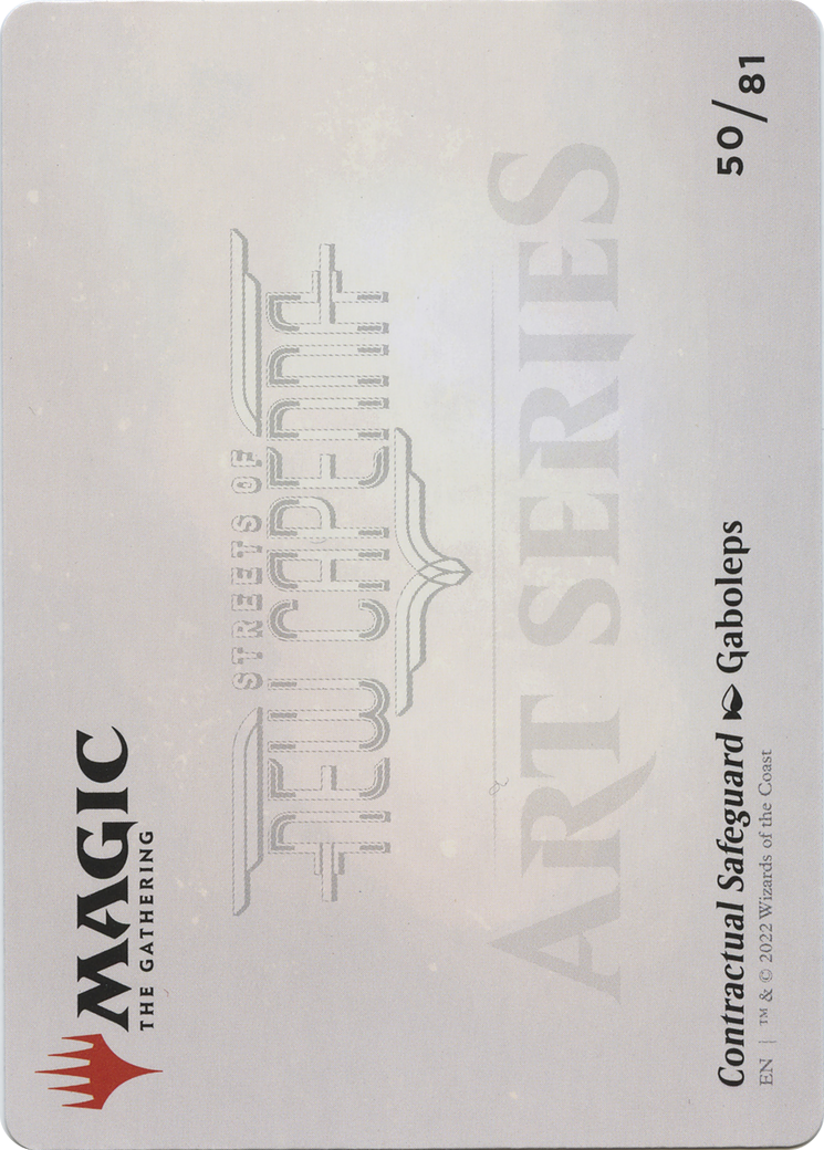 Image of Contractual Safeguard // Contractual Safeguard (ASNC-050) - New Capenna Art Series (Borderless)