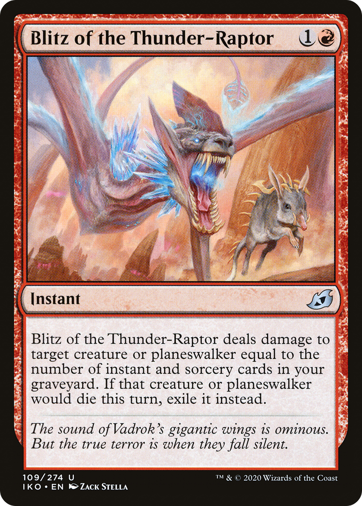 Image of Blitz of the Thunder-Raptor (IKO-109) - Ikoria: Lair of Behemoths Foil