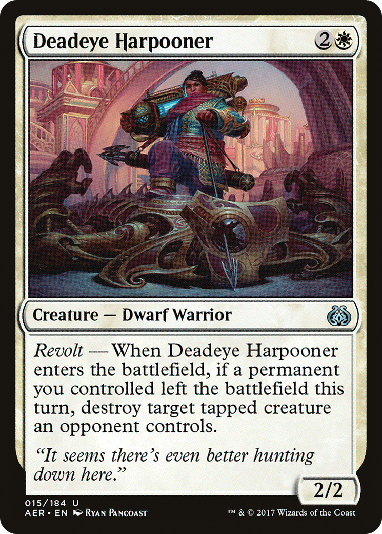 Image of Deadeye Harpooner (AER-015) - Aether Revolt Foil