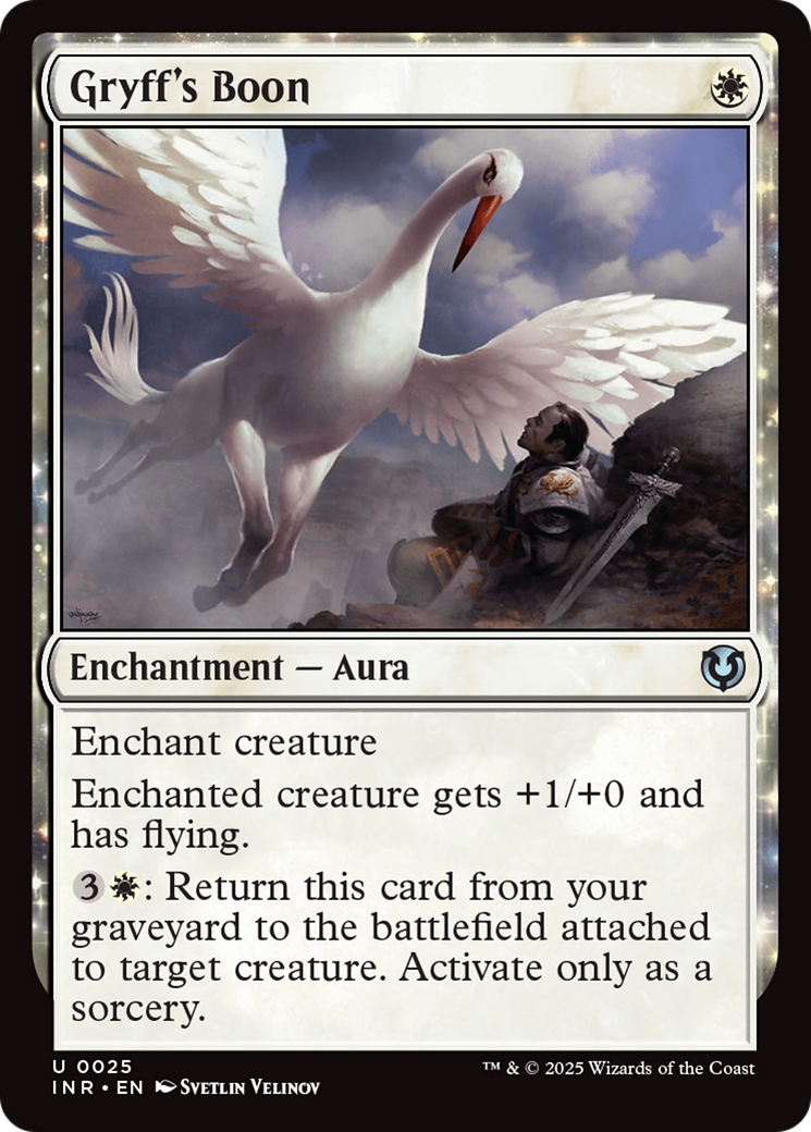 Image of Gryff's Boon (INR-025) - Innistrad Remastered: (enchantment) Foil