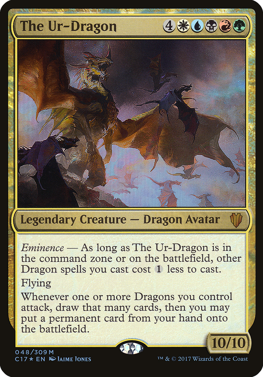 Image of The Ur-Dragon (Commander 2017) (OVER-048) - Commander 2017 Oversized Foil