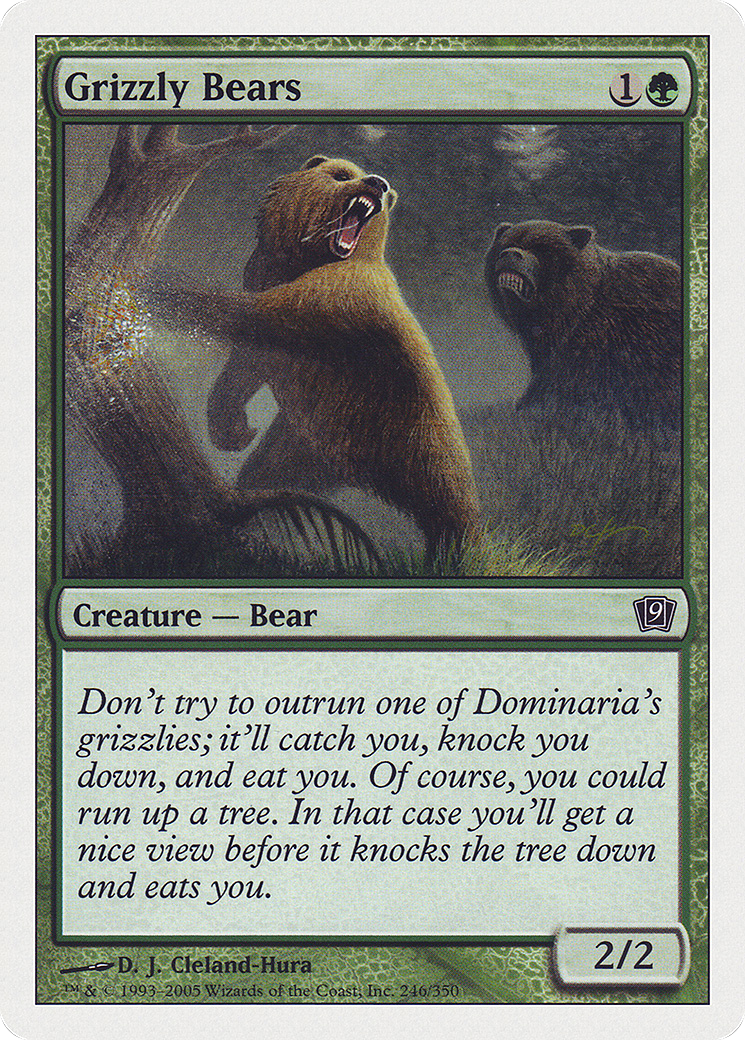 Image of Grizzly Bears (9ED-246) - 9th Edition Foil