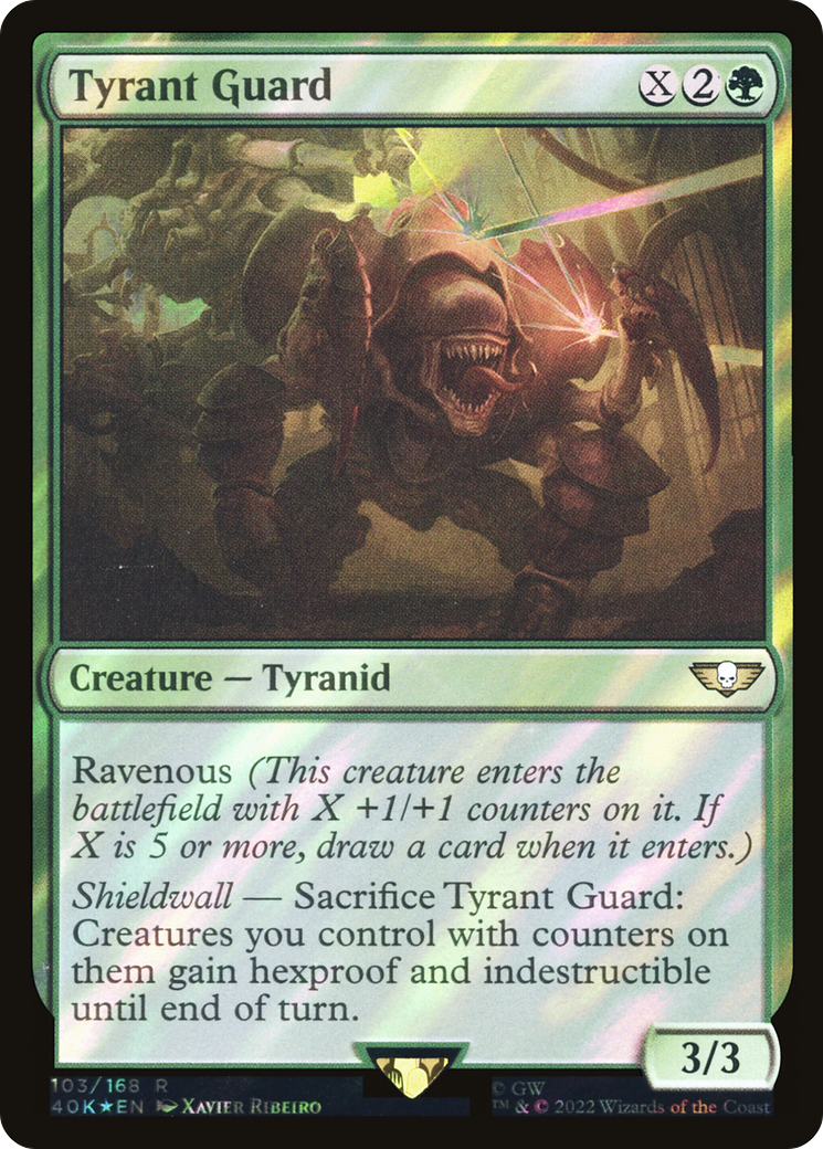 Image of Tyrant Guard (Surge Foil) (40K-103) - Warhammer 40,000 Commander Foil