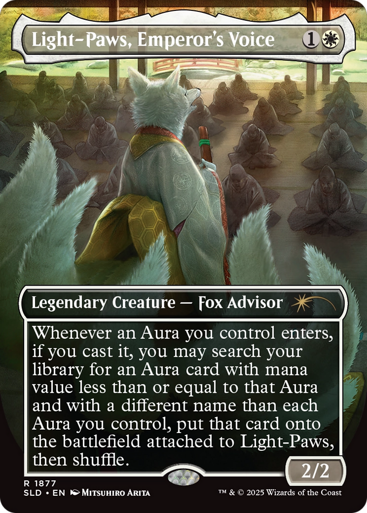 Image of Light-Paws, Emperor's Voice (SLD-1877) - Secret Lair Drop (Borderless) Foil