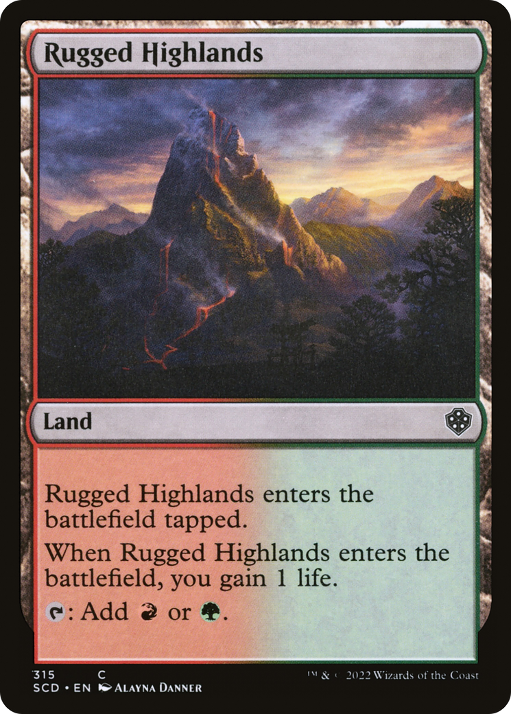 Image of Rugged Highlands (SCD-315) - Starter Commander Decks