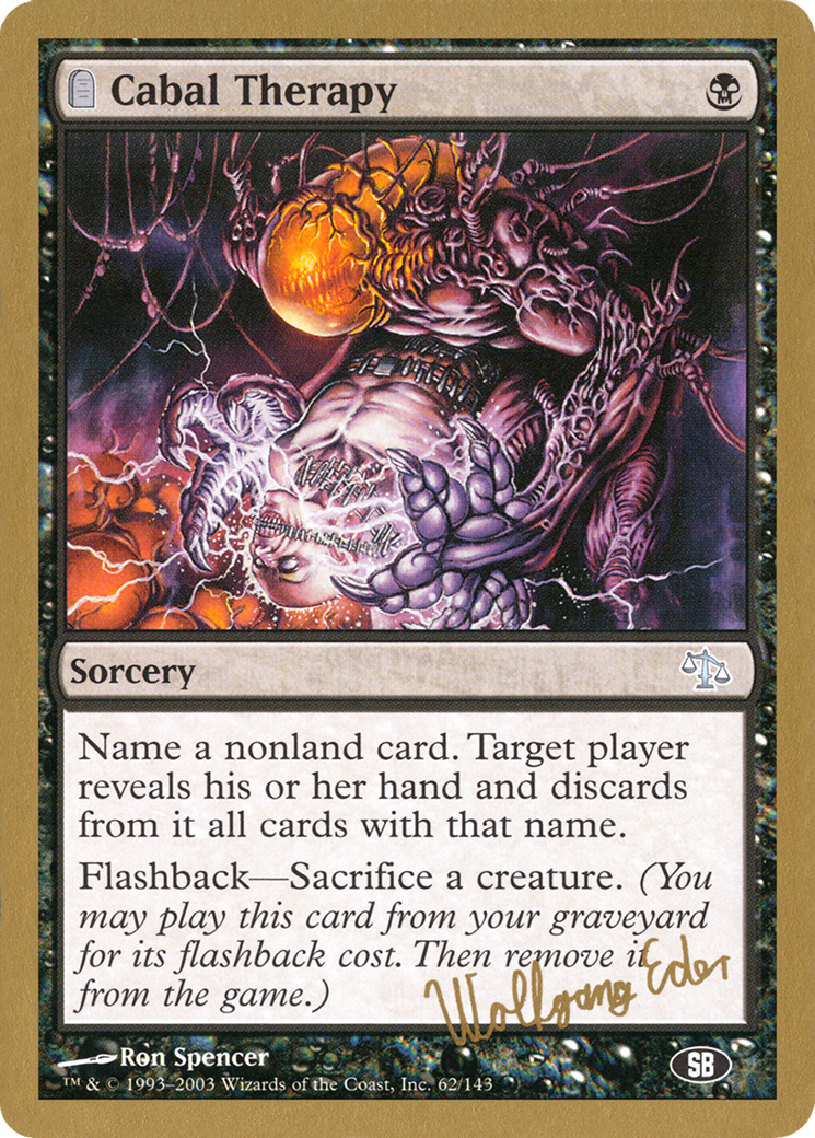 Image of Cabal Therapy - 2003 Wolfgang Eder (JUD) (SB) (WCD-WE62SB) - World Championship Decks 2003: (tombstone)