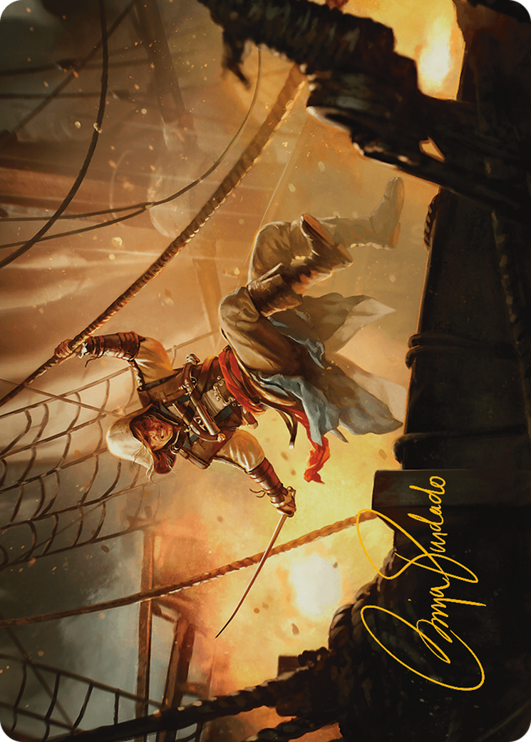 Image of Edward Kenway Art Card (Gold-Stamped Signature) (ASACR-005) - Assassin's Creed Art Series (Borderless)