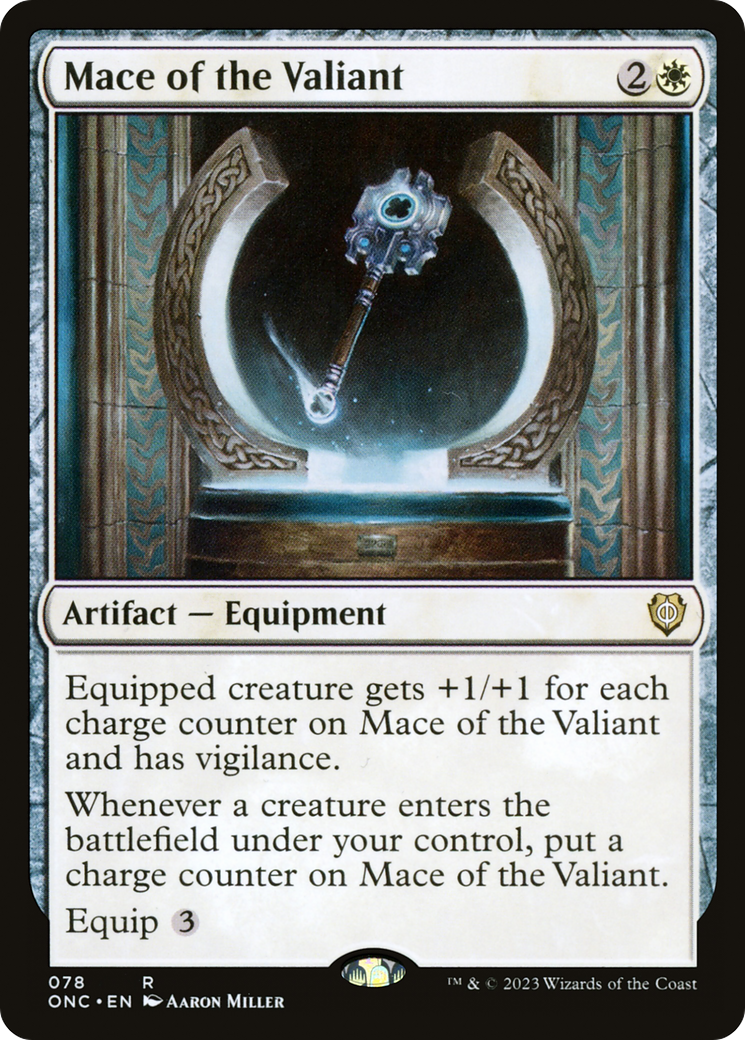 Image of Mace of the Valiant (ONC-078) - Phyrexia: All Will Be One Commander