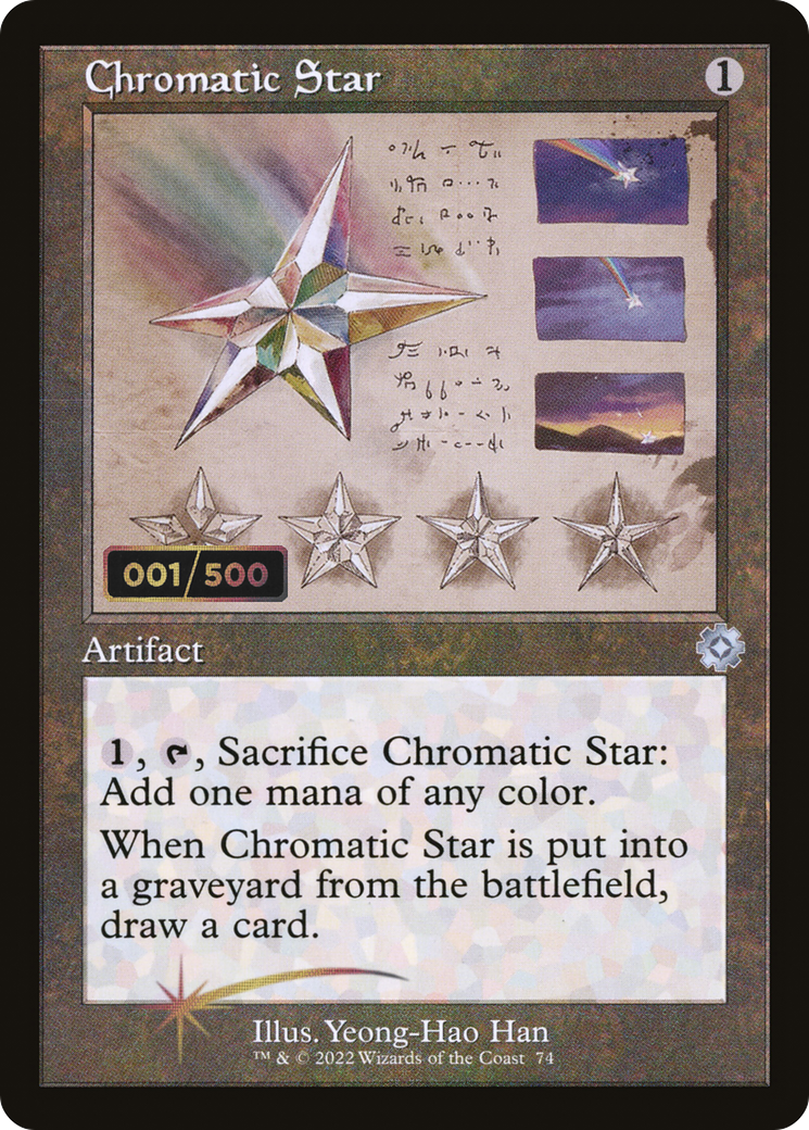 Image of Chromatic Star (Schematic) (Serial Numbered) (BRR-074) - The Brothers' War Retro Artifacts Foil