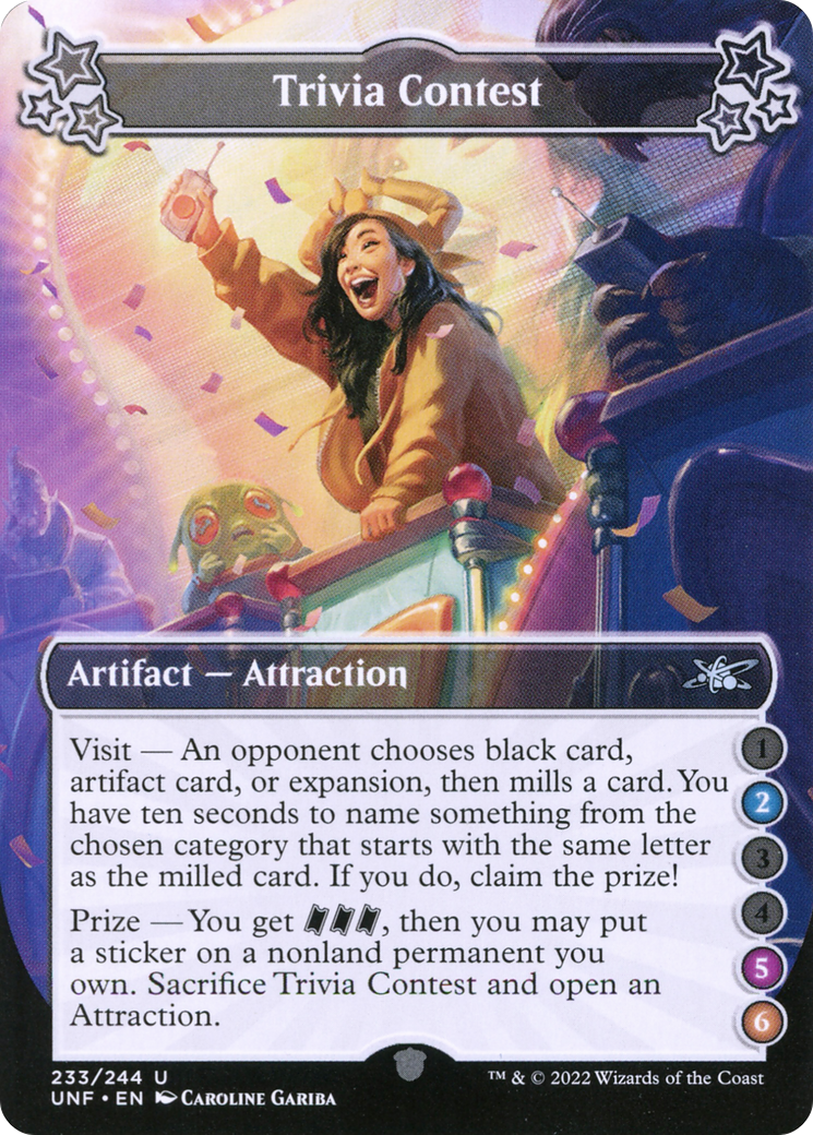 Image of Trivia Contest (2-5-6) (UNF-233) - Unfinity