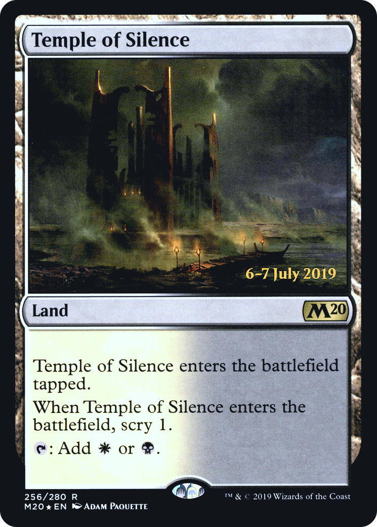 Image of Temple of Silence (M20) (PRE-256S) - Core Set 2020 Promos Foil