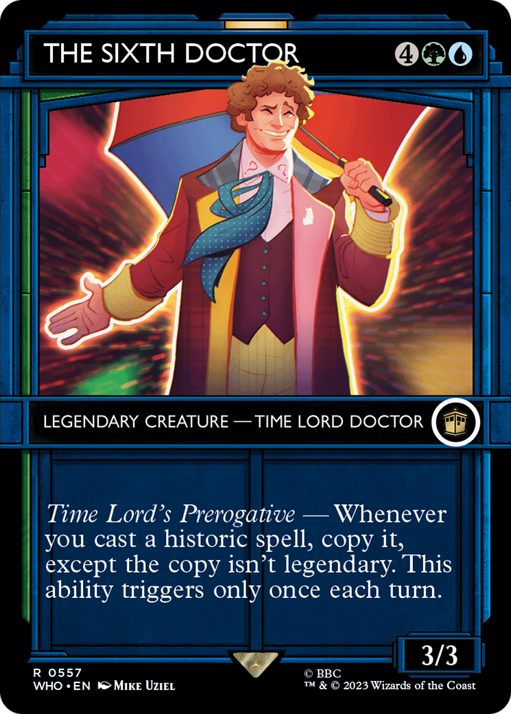 Image of The Sixth Doctor (Showcase) (WHO-557) - Doctor Who: (Showcase) (Borderless) Foil