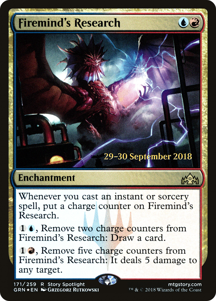 Image of Firemind's Research (PRE-171S) - Guilds of Ravnica Promos Foil