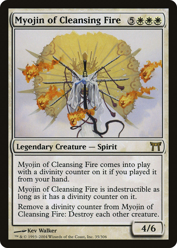 Image of Myojin of Cleansing Fire (CHK-035) - Champions of Kamigawa