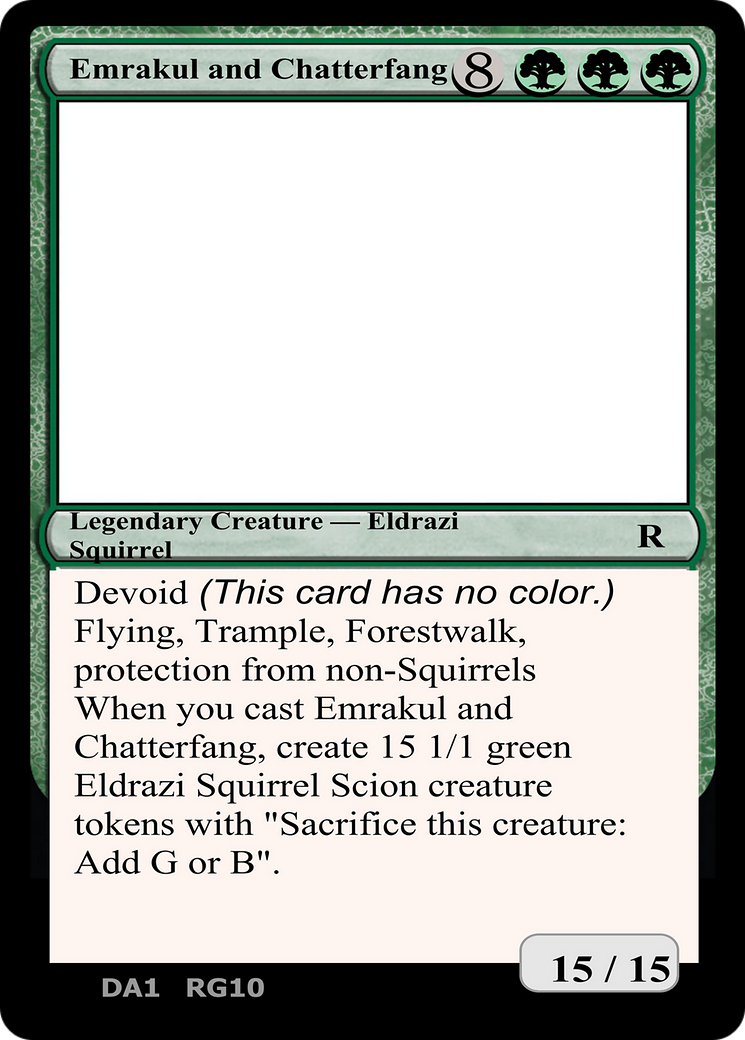 Image of Emrakul and Chatterfang (UNK-RG10) - Unknown Event