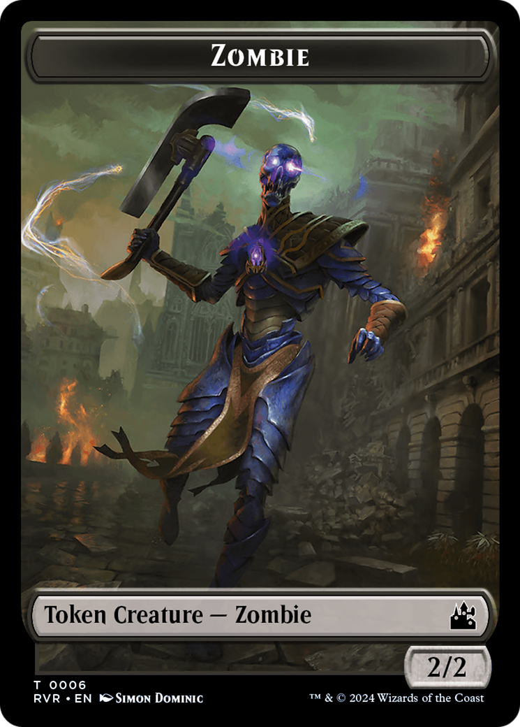 Image of Zombie (TRVR-006) - Ravnica Remastered Tokens Foil