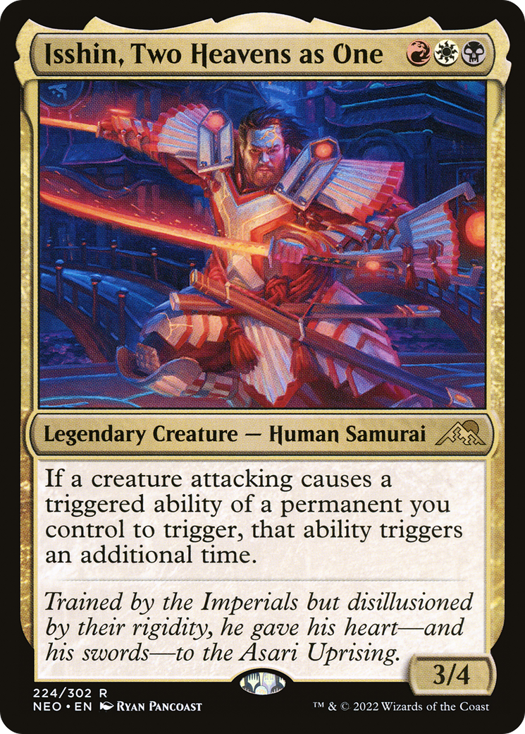 Image of Isshin, Two Heavens as One (NEO-224) - Kamigawa: Neon Dynasty
