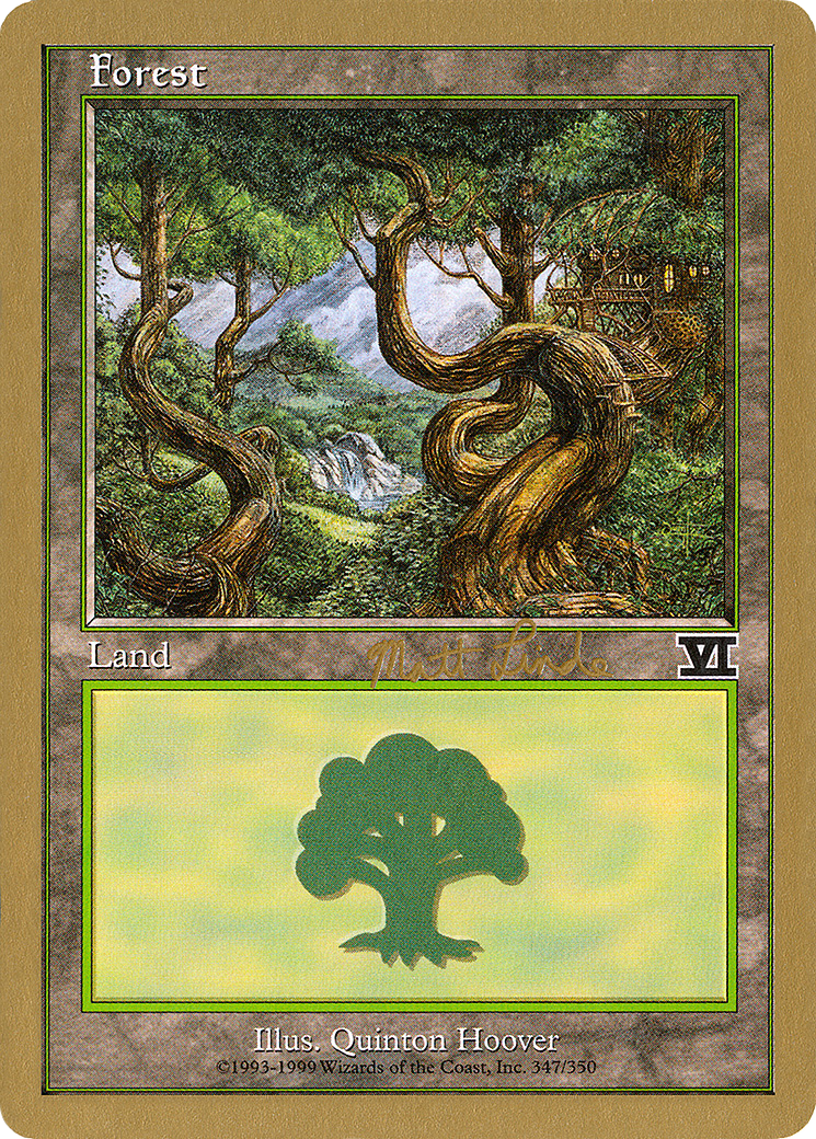 Image of Forest (347) - 1999 Matt Linde (6ED) (WCD-) - World Championship Decks 1999