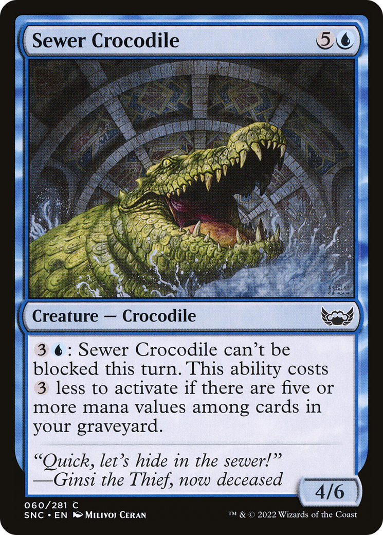 Image of Sewer Crocodile (SNC-060) - Streets of New Capenna