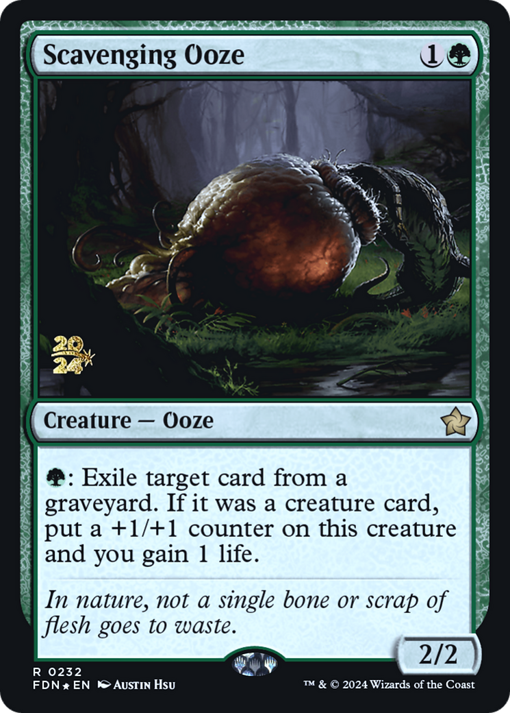 Image of Scavenging Ooze (FDN) (PRE-232) - Foundations Promos Foil