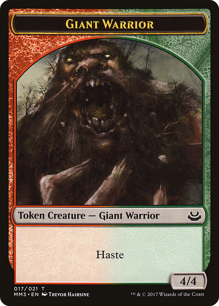 Image of Giant Warrior Token (MM3-017) - Modern Masters 2017 Tokens