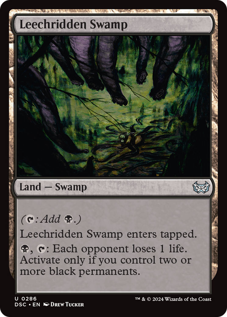 Image of Leechridden Swamp (DSC-286) - Duskmourn: House of Horror Commander