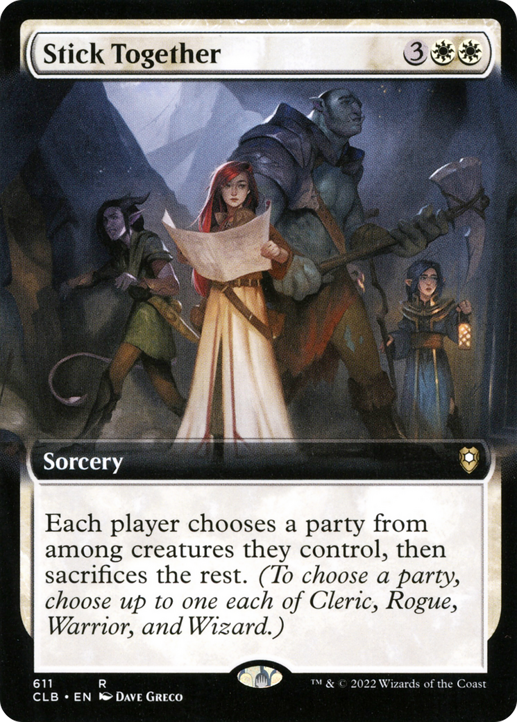 Image of Stick Together (Extended Art) (CLB-611) - Commander Legends: Battle for Baldur's Gate: (Extended Art)
