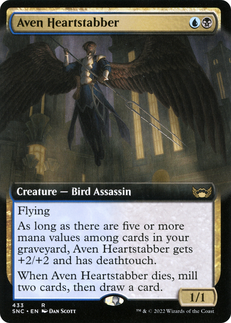 Image of Aven Heartstabber (Extended Art) (SNC-433) - Streets of New Capenna: (Extended Art) Foil