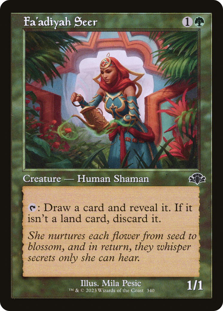 Image of Fa'adiyah Seer (Retro Frame) (DMR-340) - Dominaria Remastered