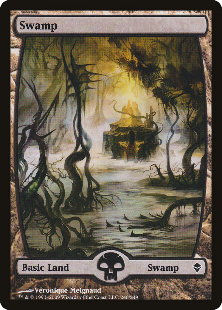 Image of Swamp (240) - Full Art (ZEN-240) - Zendikar Foil