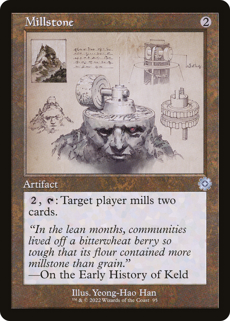 Image of Millstone (Schematic) (BRR-095) - The Brothers' War Retro Artifacts Foil