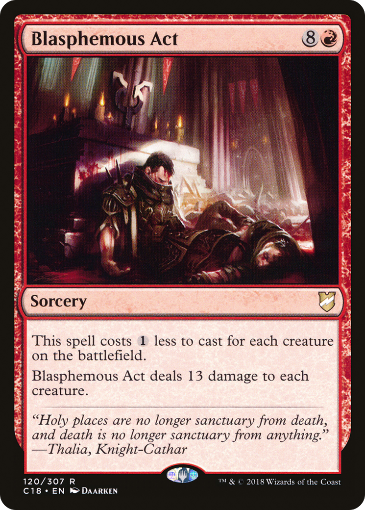 Image of Blasphemous Act (C18-120) - Commander 2018
