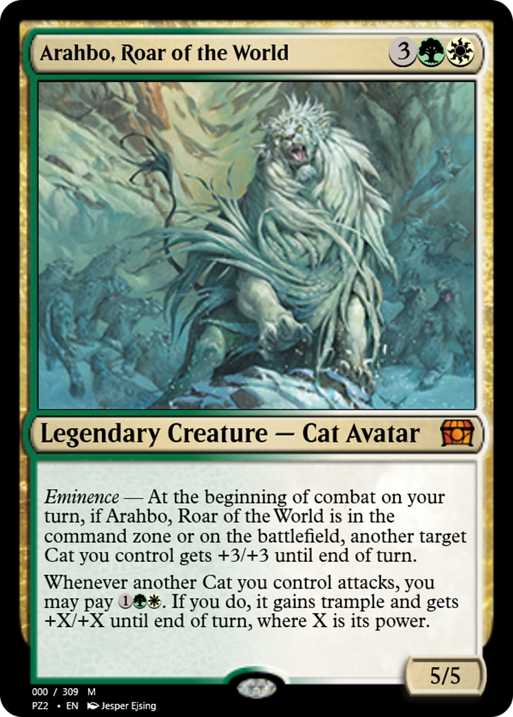 Image of Arahbo, Roar of the World (PZ2-65735) - Treasure Chest Foil