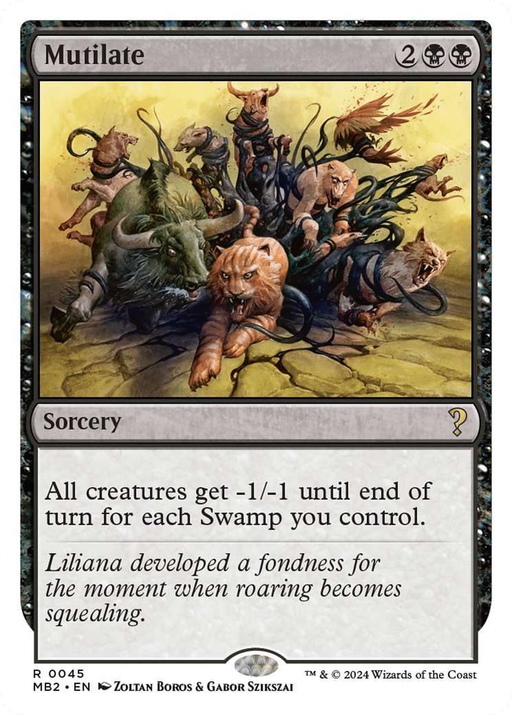 Image of Mutilate (White Border) (MB2-045) - Mystery Booster 2