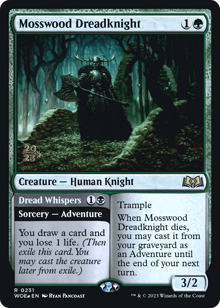 Image of Mosswood Dreadknight (PRE-231) - Wilds of Eldraine Promos Foil