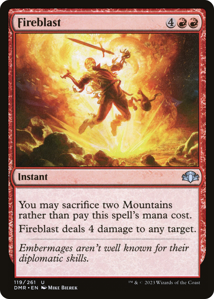 Image of Fireblast (DMR-119) - Dominaria Remastered Foil