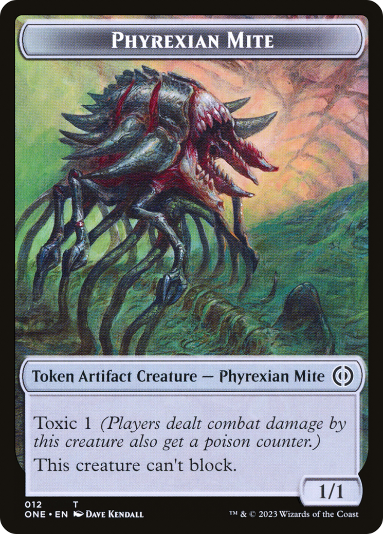 Image of Phyrexian Mite (TONE-012) - Phyrexia: All Will Be One Tokens