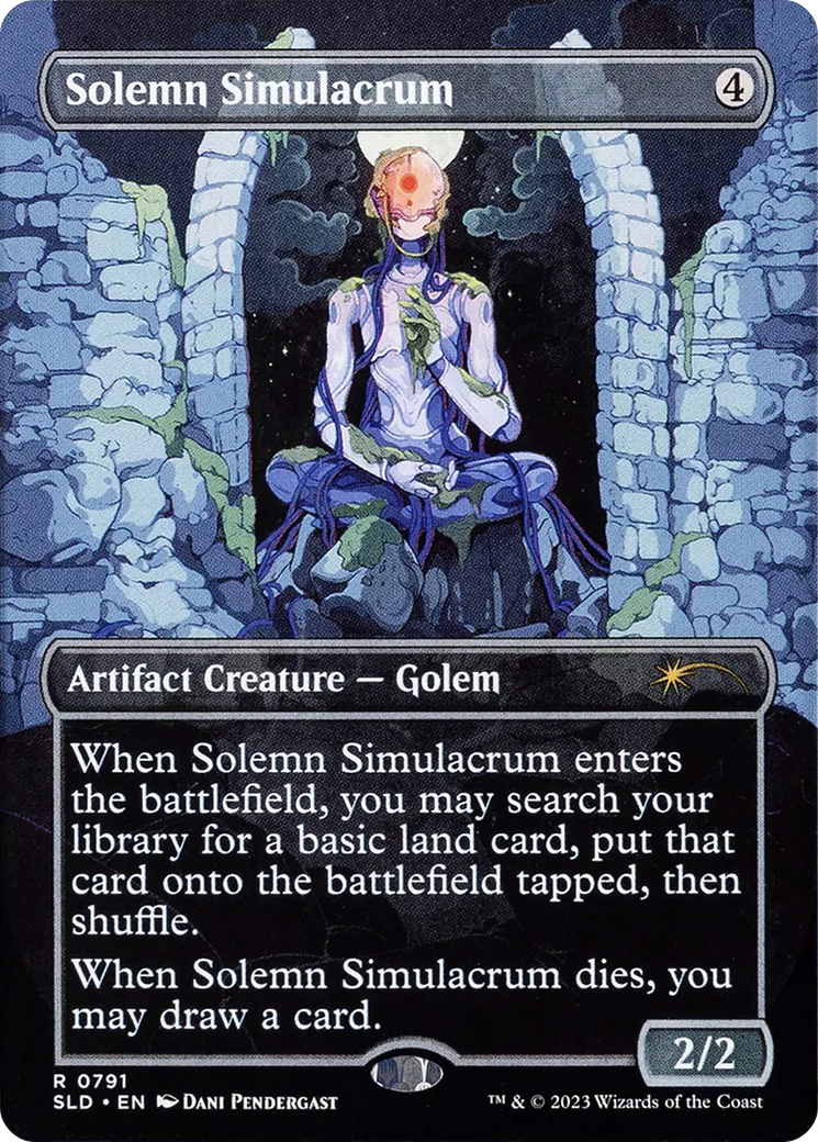 Image of Solemn Simulacrum (0791) (SLD-791) - Secret Lair Drop (Borderless)