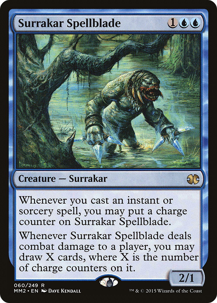Image of Surrakar Spellblade (MM2-060) - Modern Masters 2015 Foil