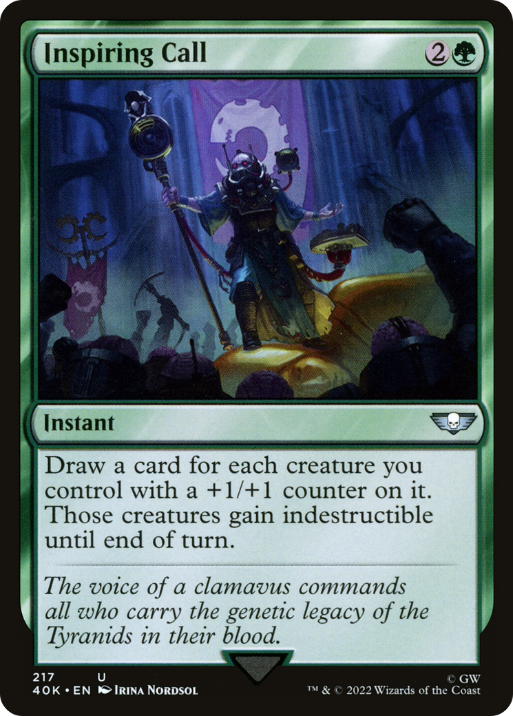 Image of Inspiring Call (40K-217) - Warhammer 40,000 Commander
