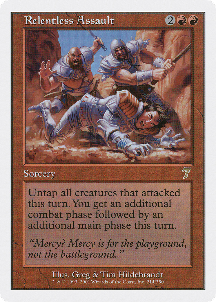 Image of Relentless Assault (7ED-214) - 7th Edition Foil