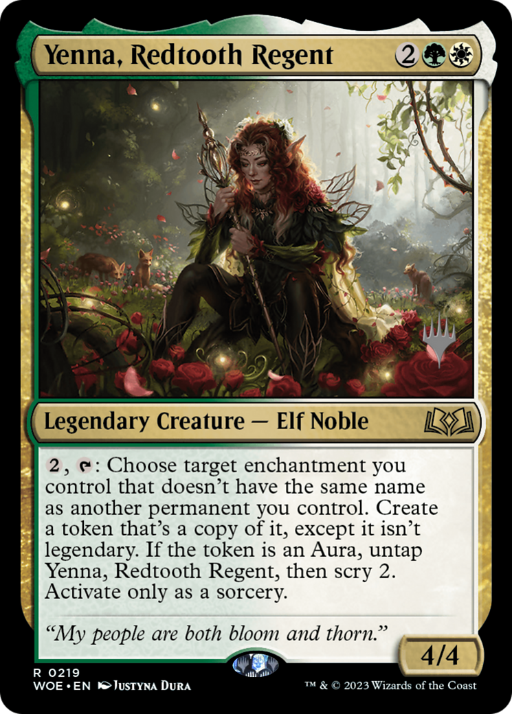 Image of Yenna, Redtooth Regent (PPWOE-219) - Wilds of Eldraine Promos Foil