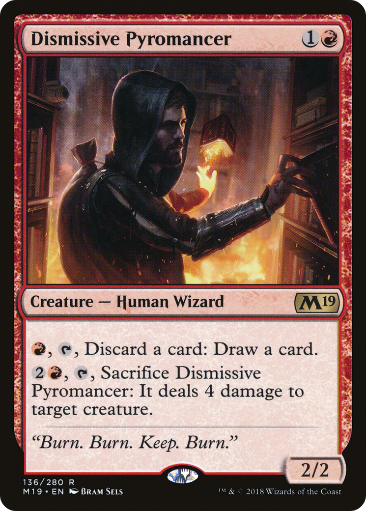 Image of Dismissive Pyromancer (M19-136) - Core Set 2019 Foil