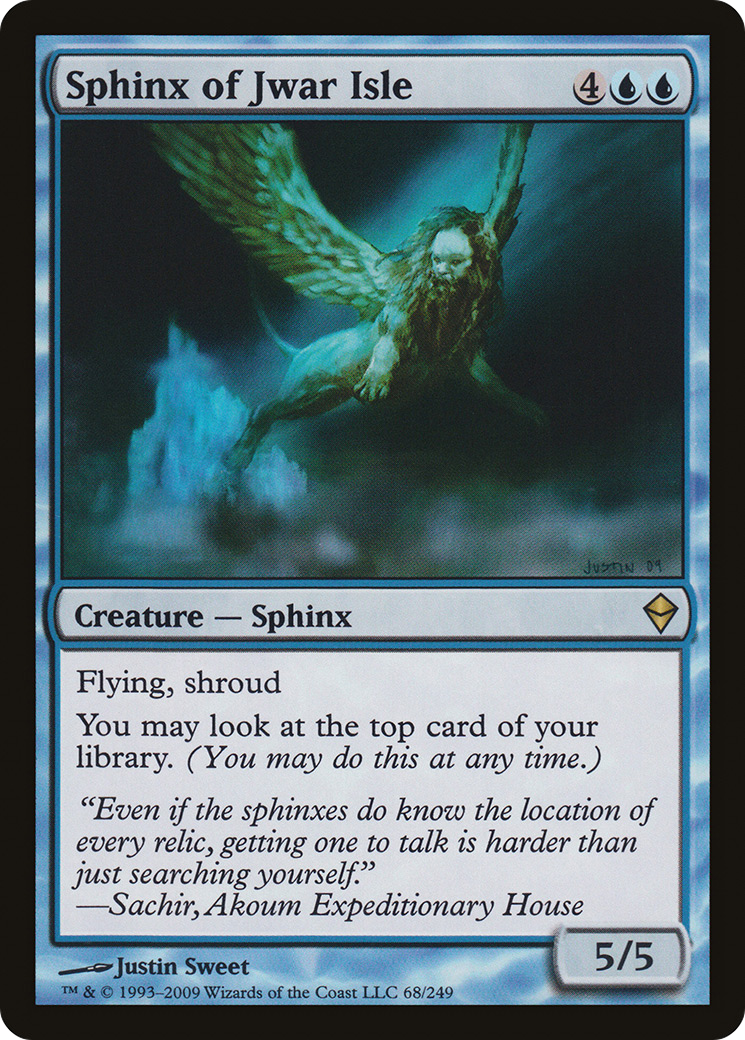 Image of Sphinx of Jwar Isle (ZEN-068) - Zendikar