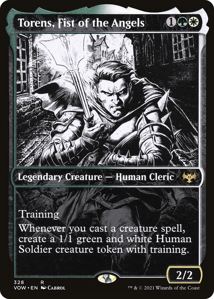 Image of Torens, Fist of the Angels (Showcase) (VOW-328) - Innistrad: Crimson Vow: (Showcase) Foil